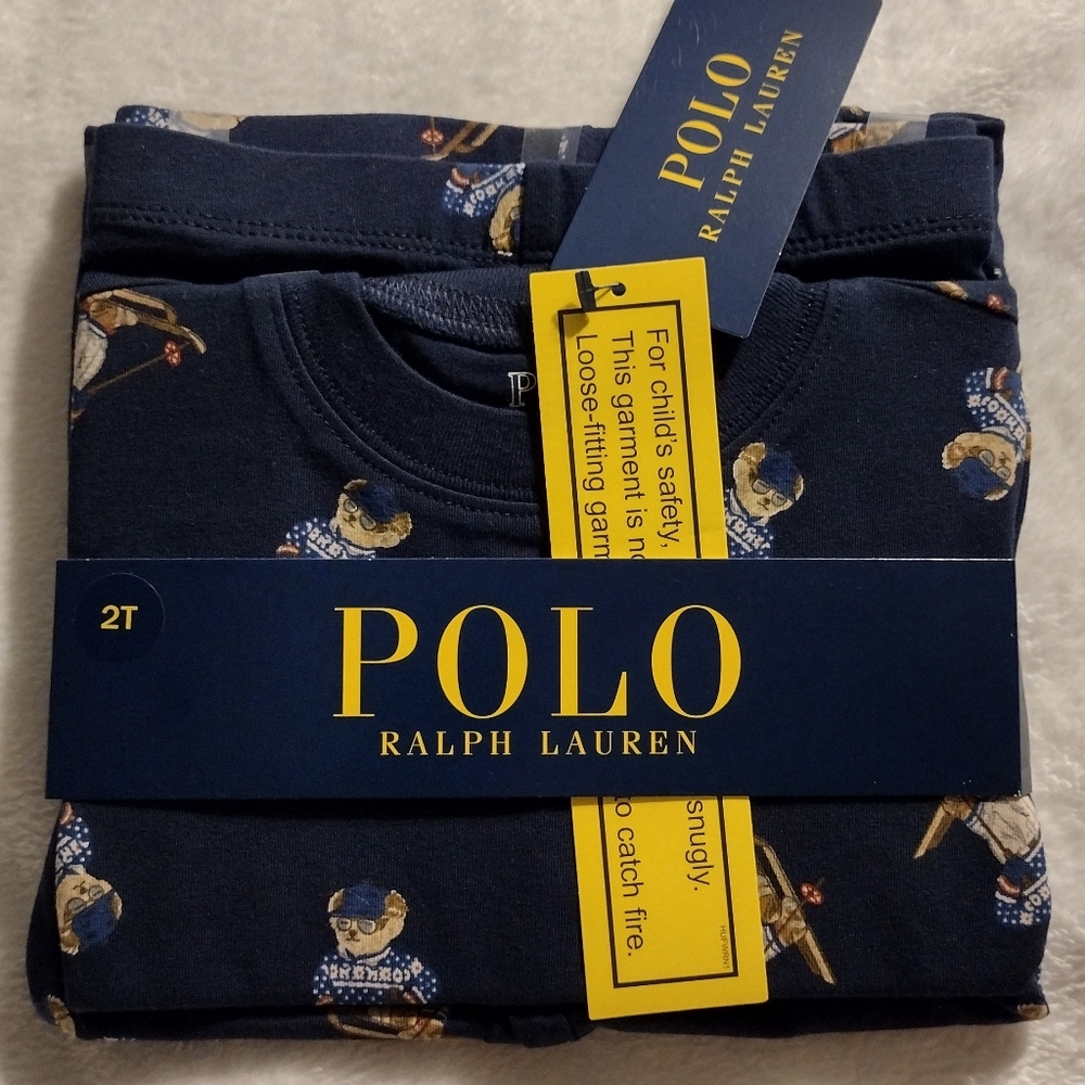 Polo by Ralph Lauren Navy Graphic Boy's Pajama Set
